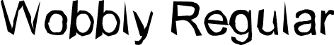 Wobbly Regular font - wobbly-n.ttf