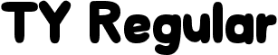 TY Regular font - TY.ttf