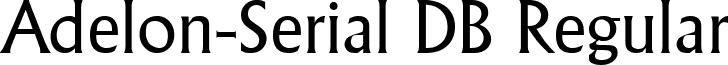 Adelon-Serial DB Regular font - adelon-serial-regulardb.ttf