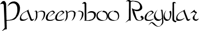 Paneemboo Regular font - ji-mildly.ttf