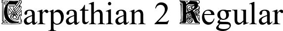 Carpathian 2 Regular font - carpathian2.ttf