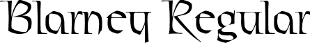 Blarney Regular font - blarney.ttf