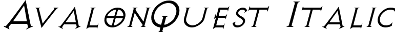 AvalonQuest Italic font - avalonquestitalic.ttf