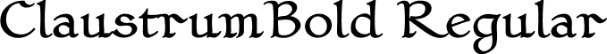 ClaustrumBold Regular font - claustrumbold.ttf