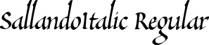 SallandoItalic Regular font - sallandoitalic.ttf