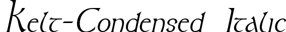 Kelt-Condensed Italic font - kelt-condenseditalic.ttf