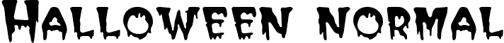 Halloween normal font - hallween.ttf