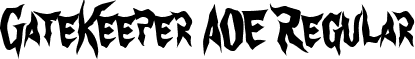 GateKeeper AOE Regular font - gatekeeperaoe.ttf