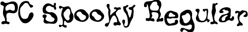 PC Spooky Regular font - pcspooky.ttf