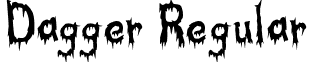 Dagger Regular font - dagger.ttf