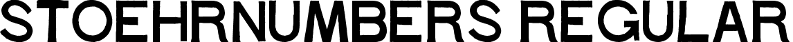 stoehrnumbers Regular font - stoehr_numbers_1-2.ttf