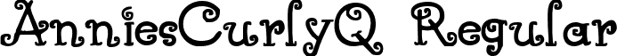 AnniesCurlyQ Regular font - anniescurlyq.ttf