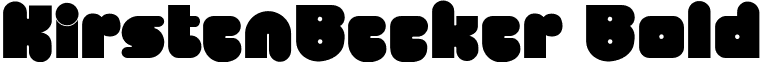 KirstenBecker Bold font - kirstenbeckerbold.ttf