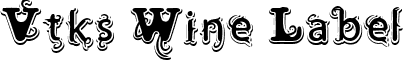 Vtks Wine Label font - Vtks_Wine_Label.ttf