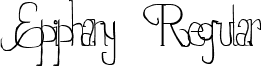 Epiphany Regular font - epiphany.ttf