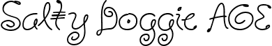 Salty Doggie AOE font - saltydoggieaoe.ttf
