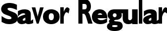 Savor Regular font - savorregularttnorm.ttf