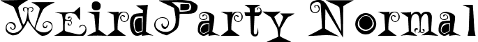 WeirdParty Normal font - weirdparty.ttf