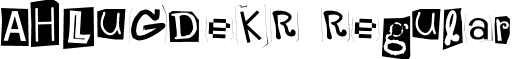 AHLuGDeKR Regular font - ah_lugdek_r.ttf