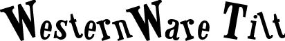 WesternWare Tilt font - westernwaretilt.ttf