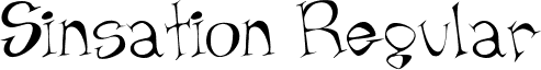 Sinsation Regular font - sinsation.ttf