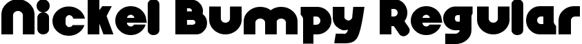 Nickel Bumpy Regular font - Nickel_Bumpy.ttf