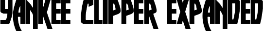 Yankee Clipper Expanded font - yankclipperexpand.ttf