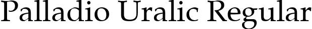 Palladio Uralic Regular font - Palladio_Uralic.ttf