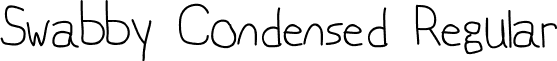 Swabby Condensed Regular font - Swabby_Condensed.ttf