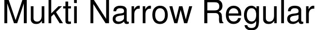 Mukti Narrow Regular font - Mukti_Narrow.ttf