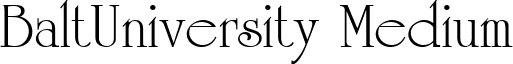 BaltUniversity Medium font - BaltUniversity_Medium.ttf