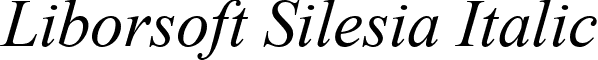 Liborsoft Silesia Italic font - Liborsoft_Silesia_Italic.ttf