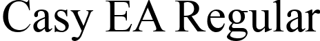 Casy EA Regular font - Casy_EA.ttf