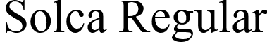 Solca Regular font - CNR_Solca_.ttf