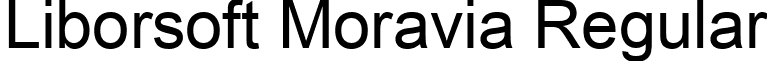 Liborsoft Moravia Regular font - Liborsoft_Moravia.ttf