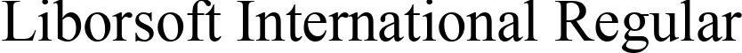 Liborsoft International Regular font - Liborsoft_International.ttf