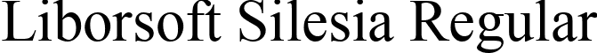 Liborsoft Silesia Regular font - Liborsoft_Silesia.ttf