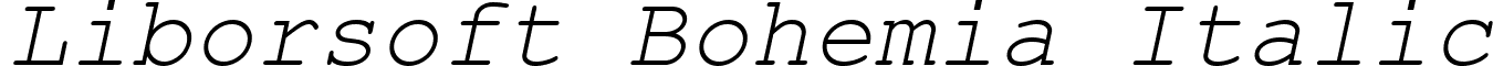 Liborsoft Bohemia Italic font - Liborsoft_Bohemia_Italic.ttf