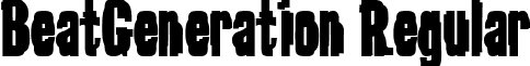 BeatGeneration Regular font - BEATG___.TTF