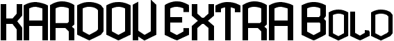 KARDON EXTRA Bold font - kardonextrabold.ttf