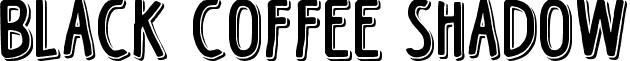 Black Coffee Shadow font - Black-coffee-shadow.ttf