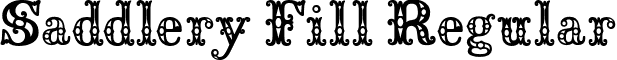 Saddlery Fill Regular font - saddleryfill.ttf