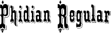 Phidian Regular font - phidian-regular.ttf
