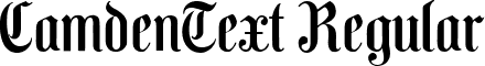 CamdenText Regular font - camdentext-regular.ttf