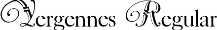 Vergennes Regular font - vergennes.ttf