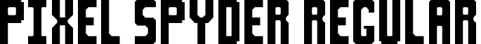 Pixel Spyder Regular font - Pixel-Spyder.ttf