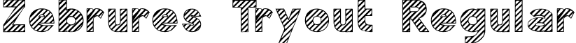 Zebrures Tryout Regular font - zebrt___.ttf