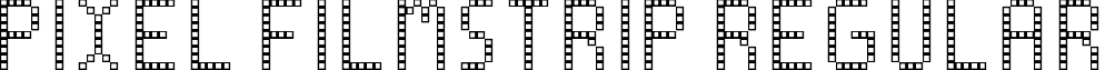 Pixel Filmstrip Regular font - Pixel-Filmstrip.ttf