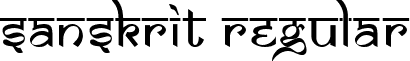 Sanskrit Regular font - ji-pierce.ttf