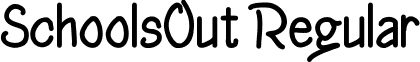 SchoolsOut Regular font - schoolsout.ttf